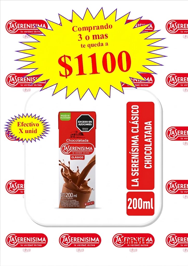 LECHE CHOCOLATADA LA SERENISIMA 200cm